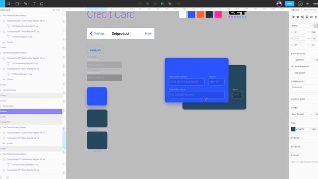 Figma design template. Credit card prototype смотреть онлайн