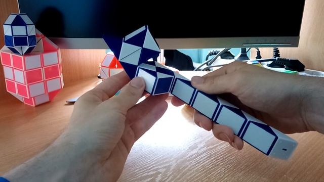 Змейка Рубика (24 элемента)! Как собрать морского конька (seahorse) из змейки Рубика) смотреть онлайн
