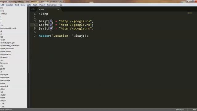 PHP - na srpskom - 31 - Redirektovanje pomoću f - je header смотреть онлайн