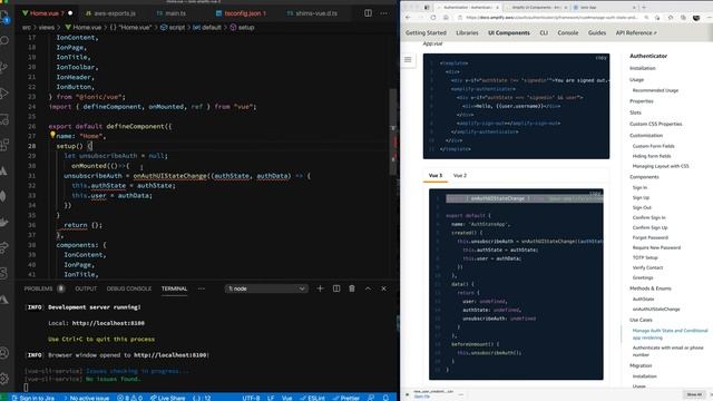 Ionic Vue JS AWS Amplify Authentication CRUD Tutorial Part 1, Authentication UI Component смотреть онлайн