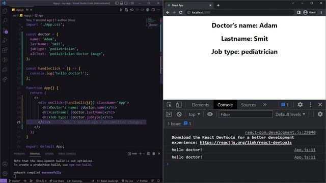 6-dars. React curly braces, Strict Mode haqida gaplashamiz. смотреть онлайн