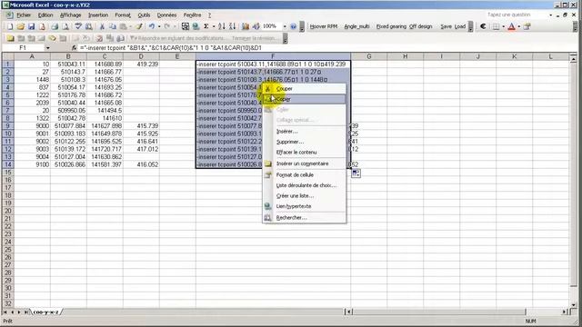 Créer avec Excel un script pour importer des points topo dans AutoCAD смотреть онлайн
