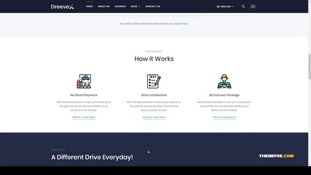 DreeveX Driving School WordPress Theme car driver automobile Asahi смотреть онлайн