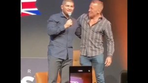 Хабиб Нурмагомедов и Джордж Сент-Пьер Встреча двух легенд