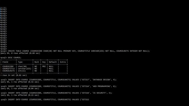 LECTURE 14 INTRODUCTION TO DATABASES SQL ‘CREATE TABLE’ AND CONSTRAINTS смотреть онлайн