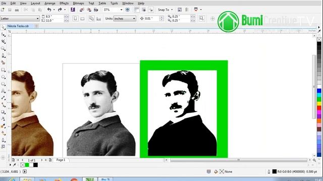Tutorial Design How To Make Stencil Art Using Corel Draw