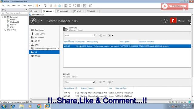 Server 2019 Training 16 – Fatal Error Post Installation Troubleshooting WSUS, Windows Server 2019 смотреть онлайн