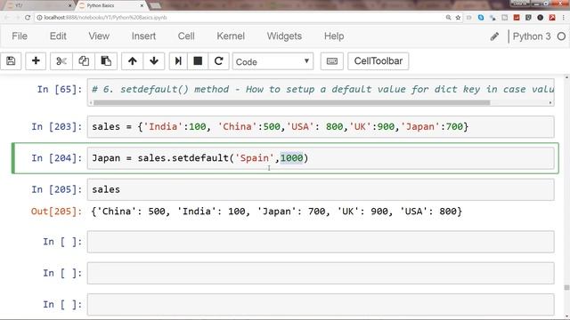 Python Dictionaries Tutorial 14 | Python Dictionary key set default method for setting default key смотреть онлайн