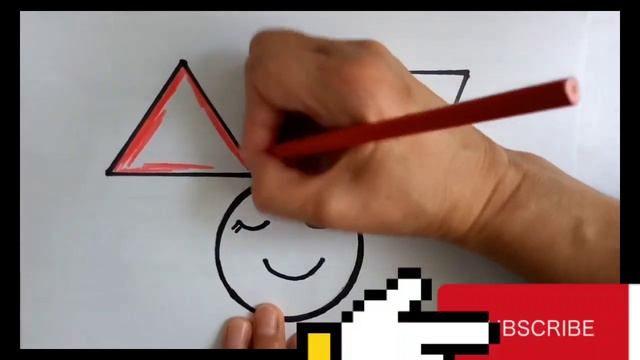 How to draw geometric shapes.Как нарисовать геометрические фигуры. смотреть онлайн