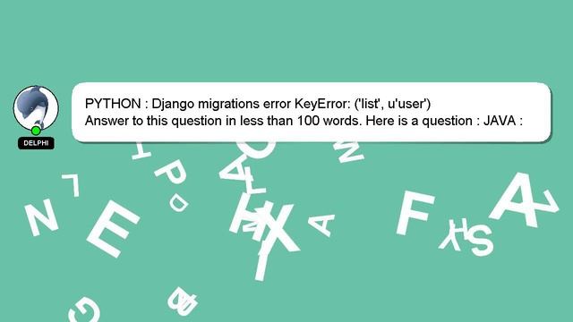 PYTHON : Django migrations error KeyError: ('list', u'user') смотреть онлайн