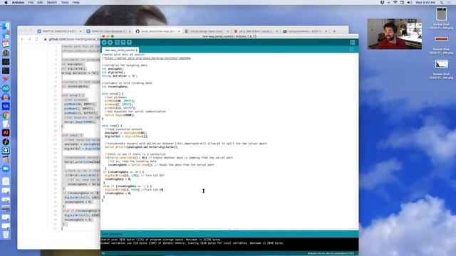 two way serial communication between p5 and Arduino смотреть онлайн