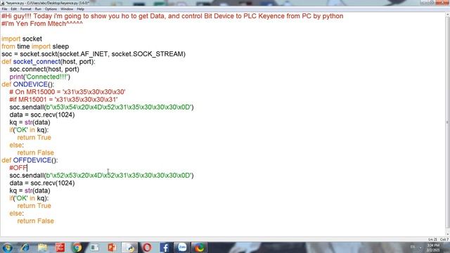 TRUYỀN THÔNG PLC KEYENCE VỚI PC BẰNG PYTHON смотреть онлайн