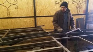 Собираем фермы для арочного навеса