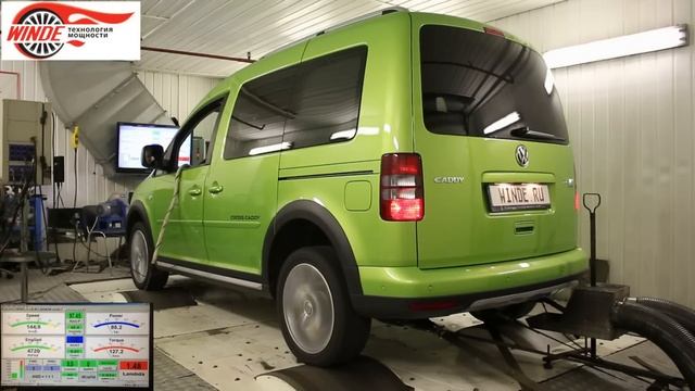 Volkswagen Cross Caddy - чип-тюнинг от WINDE.RU смотреть онлайн