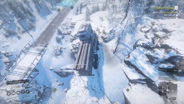 SnowRunner Fisherman's House Mission With Zikz And Dolphin (And Broken Gearbox Bug) смотреть онлайн