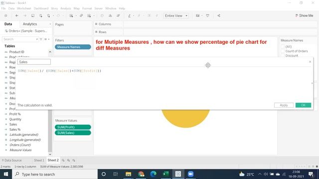 Tableau - Show Percentage for Multiple Measures in a Pie Chart @TableauExperts смотреть онлайн