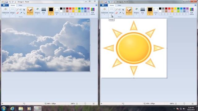 How To Put One Image On Top Of Another Image in Microsoft Paint смотреть онлайн