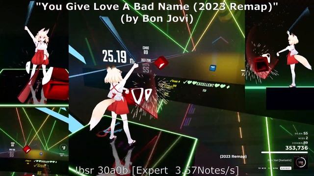 "You Give Love A Bad Name (2023 Remap)"(by Bon Jovi) [Expert] / UPDATE 1.28.0 смотреть онлайн