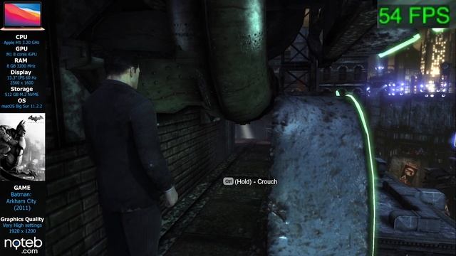 Batman: Arkham City - Apple MacBook AIR M1 [ 8-core ] смотреть онлайн