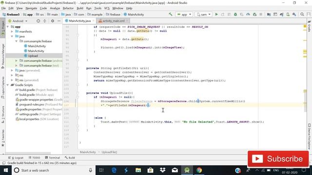 Upload Image in Firebase Android смотреть онлайн