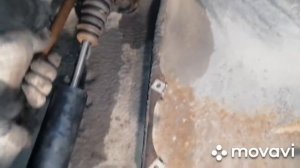 Замена заднего амортизатора Мазда3 bk 2007 года