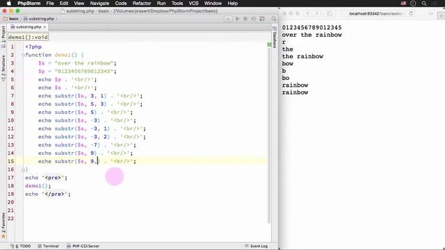 สอน PHP: การใช้ฟังก์ชัน substr() เพื่อดึงสตริงบางส่วนจากสตริง смотреть онлайн