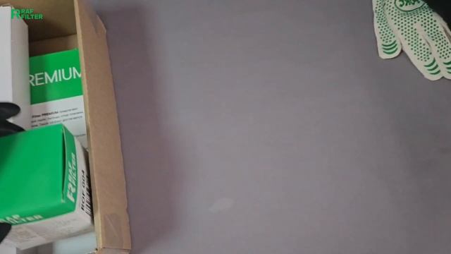 Распаковка комплекта для ТО комфорт RAF FILTER RT006K смотреть онлайн
