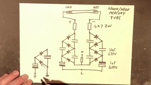 The "M" tube neon-mercury DC migration effect (with schematic) смотреть онлайн
