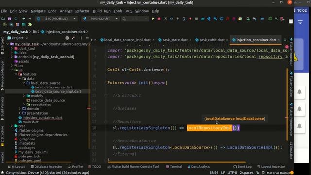 Day 23 | Flutter Tutorial My Daily Task 07 - Dependency Injection #30DaysOfFlutter смотреть онлайн