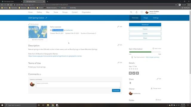 Automate Backups of an ArcGIS Online Hosted Feature Layer using Python смотреть онлайн
