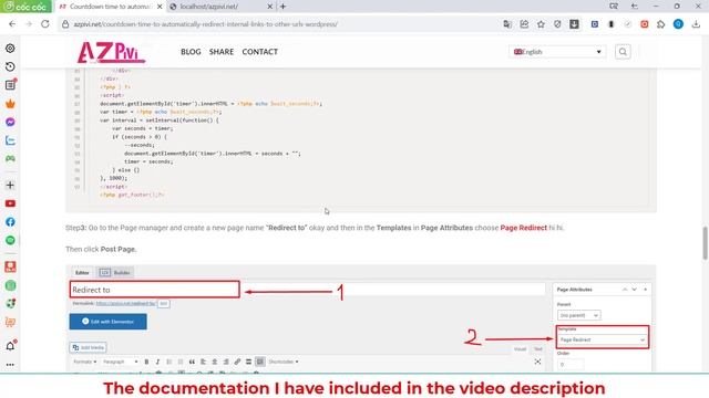 Url redirect webpage in wordpress after few 'n' seconds with countdown смотреть онлайн