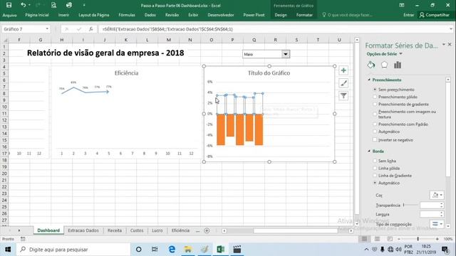 Como Criar Dashboard de Empresa no Excel Parte 06 смотреть онлайн