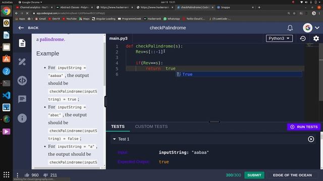 #3. Check Palindrome | Codesignal Solutions смотреть онлайн