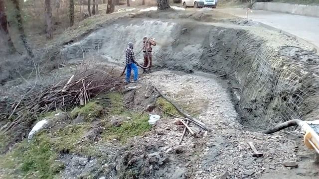 Устранение оползня с усилением на растворонасосе Гранд 75 смотреть онлайн