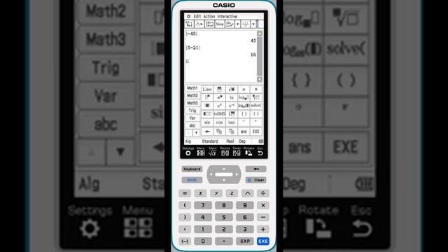 fx-CG500: Calculating the Absolute Value of a Number or Function смотреть онлайн
