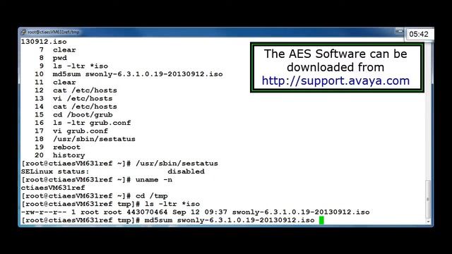 Installing Avaya Aura® Application Enablement Services Software Only r6.3.1 смотреть онлайн