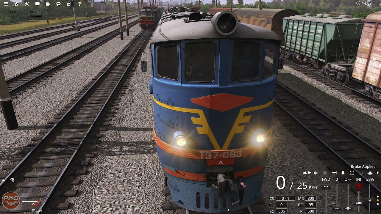 Trainz 19, Доставка сахара на TЭ7-083, часть 1 (перезалив) смотреть онлайн