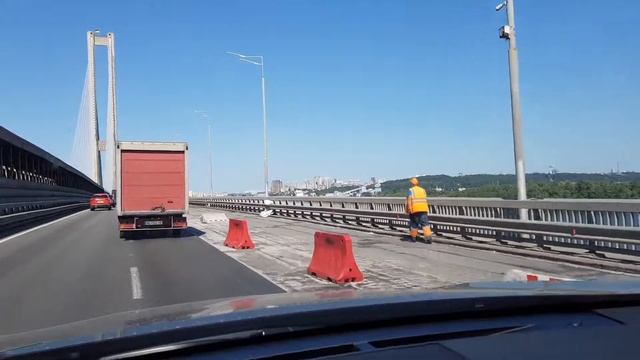Ремонт Южного моста Киев. 03.07.2019. смотреть онлайн
