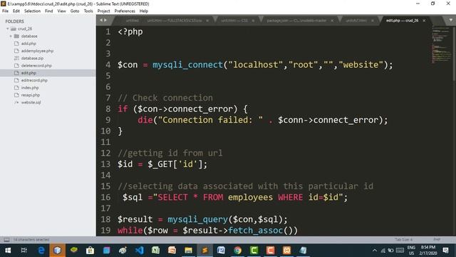 Php How To Insert Update Delete Search Data In MySQL Database Using Php [ with source code ] || Urd смотреть онлайн