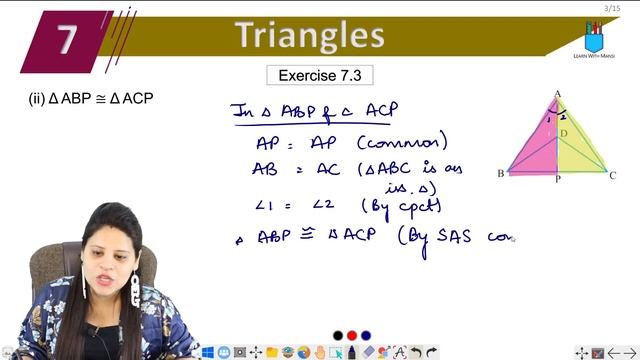 Class 9 Maths | Chapter 7 | Exercise 7.3 Q1 | Triangles | NCERT смотреть онлайн