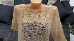 Джемпер "Паутинка" спицами. Часть 1. Обзор. Расчеты.