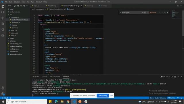 React flow tutorials-3 | Custom Node | React Flow | React Tutorial смотреть онлайн