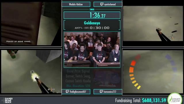 Awesome Games Done Quick 2015 - Part 160 - Goldeneye by Various Runners смотреть онлайн