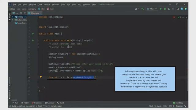 JAVA How to make initials names and surname(Simple way) смотреть онлайн