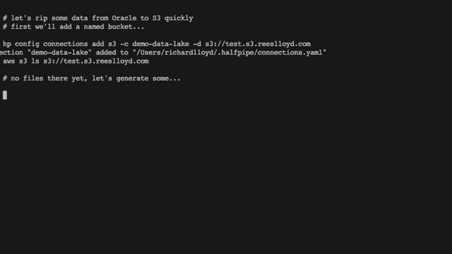 Halfpipe: Copy A Table Snapshot From Oracle To S3 смотреть онлайн