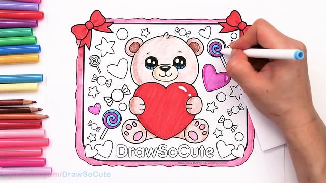 Happy Valentine's + SPECIAL Cuties Shout Out ❤️FREE Valentine's Coloring Page смотреть онлайн
