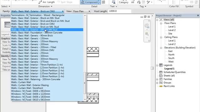 Revit Wall Tags and Wall Types Legend смотреть онлайн
