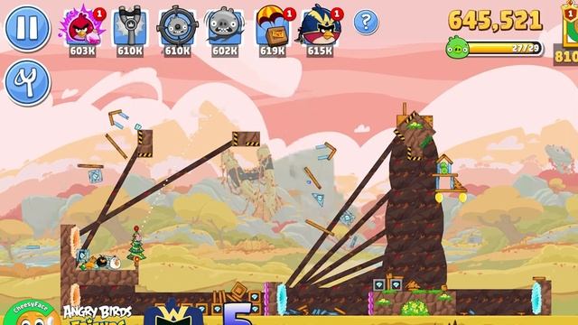 All Levels - HighScore Walkthrough POWER-UP Angry Birds Friends Tournament 1300 смотреть онлайн