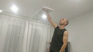 Инфракрасный обогреватель Pion и натяжной потолок.