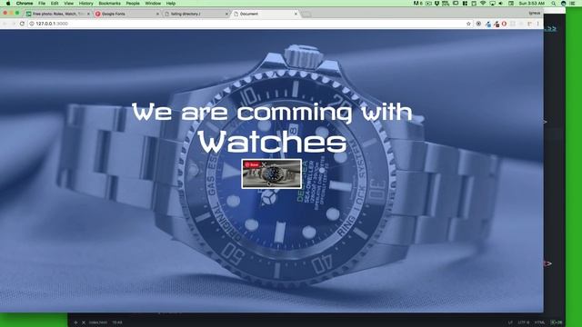 Bootstrap 4 Project watch landing page adding thumbnail смотреть онлайн